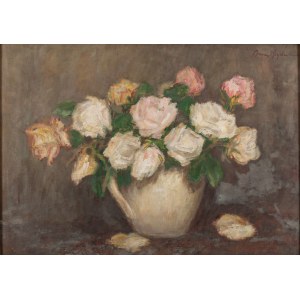 Bronislaw Heyduk (1909 - 1984), Roses in a vase