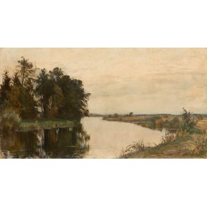 Stefan Domaradzki (1897 Nizhny Novgorod - 1983 Nandy bei Paris), Landschaft aus Porzecz, 1933