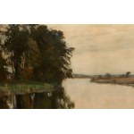 Stefan Domaradzki (1897 Nizhny Novgorod - 1983 Nandy near Paris), Landscape from Porzecz, 1933
