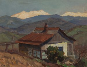 Czesław Znamierowski (1890 - 1977 Wilno), Chata w górach, 1957