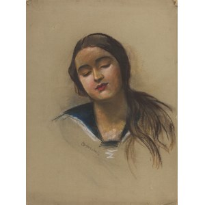 Wilk (Wilhelm) Ossecki (1892 Brody - 1958 Warsaw), Portrait of a girl