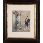 Lucjan Jagodziński (1897 Pawołocz - 1971 Varsovie), Au pied de la croix, 1928