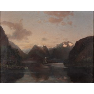 Autor neznámy, prvá polovica 20. storočia, Krajina s fjordmi, 1901