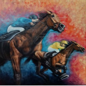 Beata Kowalczyk, Horse Racing II, 2021