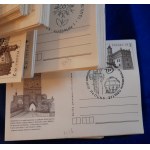 Sandomierz.Opatowska Tor. 371 Postkarten aus dem Jahr 197 mit verschiedenen Briefmarken0