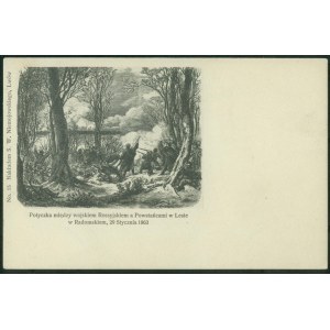Radomsko - Scharmützel zwischen der russischen Armee und Aufständischen im Wald von Radomsko, 29. Januar 1863, Nakł. S.W. Niemojowski, Nr. 15, Lwów