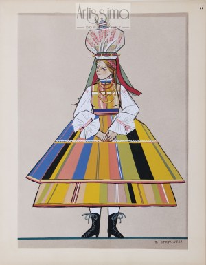 Zofia Stryjeńska (1894–1976), Kobieta w stroju łowickim, 1939*