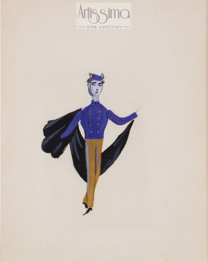 Tadeusz Kantor (1915–1990), Posłaniec – projekt kostiumu do sztuki „Antygona”, przed 1957