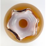Jerzy Słuczan Orkusz - Tarnowiec Glassworks - Bottle with valance
