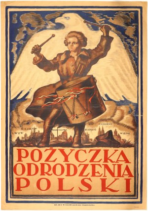 KOWARSKI Felicjan Szczęsny (1890-1948). Pożyczka odrodzenia Polski. Lit. Art. W. Główczewski. Warszawa 1920.