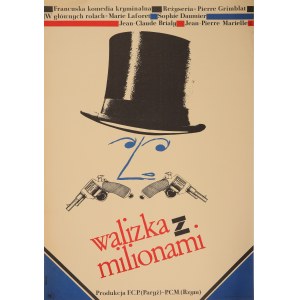 RAPNICKI Janusz (1926-1969). Plakat do filmu Walizka z milionami (1965)