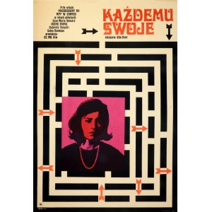 RAPNICKI Janusz (1926-1969). Plakat do filmu Każdemu Swoje (1967)