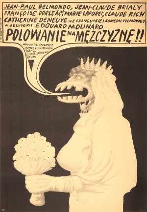 STAROWIEYSKI Franiszek (1930-2009). Plakat do filmu Polowanie na mężczyznę (1964)