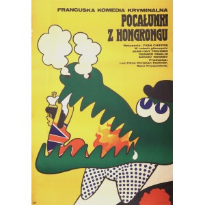 ŻBIKOWSKI Maciej (1935-2011). Plakat do filmu Pocałunki z Hongkongu (1975)