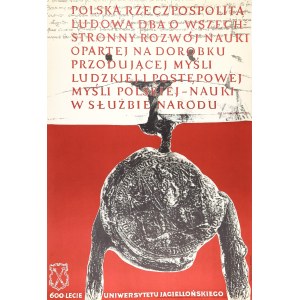 PRZEDPEŁSKA-WYSOCKA Barbara (1938-2005). Die Volksrepublik Polen kümmert sich um die umfassende Entwicklung der Wissenschaft. 600-jähriges Jubiläum der Jagiellonen-Universität, 1964.