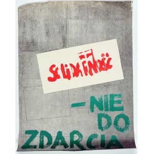 WOJCIECHOWSKI Waldemar (geb. 1958). Solidarność - unzerbrechlich. 1989