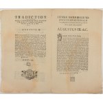 DVA LISTY POĽSKÉHO KRÁĽA AUGUSTA III. KOMORNÍKOVI DE BORCHOVI Z KURLANDU, 1763