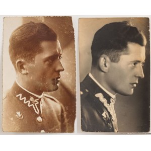 DWIE FOTOGRAFIE I ODZNAKA PODCHORĄŻEGO WOJSKA POLSKIEGO, Polska, po. 1930