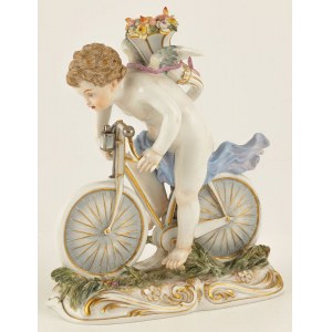 KUPIDYN NA BICYKLU, Saksonia, Miśnia, po 1890