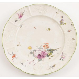 PAIR OF TALERS WITH FLOWERS, Germany, Rhineland-Palatinate, Frankenthal, circa 1770.