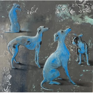 Nina Zielinska-Krudysz, Blue Dogs of Mumbai, 2023