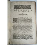 M.T. CICERONIS (Marcus Tullius Cicero) EPISTOLAE Ad Atticvm, Ad Brvtum, [et] ad Q. Fratrem [1625])