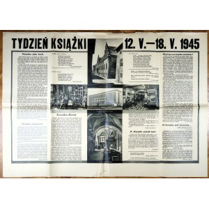 TYDZIEŃ KSIĄŻKI 12.V-18.V.1945 [plakat]