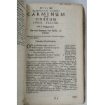 QUINTI HORATII FLACCI POEMATA Flacci Poemata cum commentariis Joh. Min-Elli; Praemisso Aldi Manutii de metris Horatianis tractatu, et adjuncto indice rerum ac verborum locupletissimo. [1704]