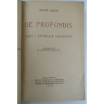 WILDE OSCAR De profundis LISTY I IMPRESJE WIĘZIENNE w przekładzie R. Centerszwerowej