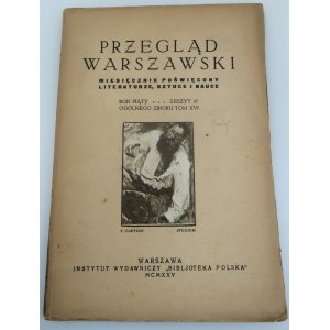 WARSCHAU Fünfter Jahrgang Zeszyt 47 [AUGUST 1925].