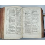 BIBLIA TO JEST KSIĘGI STAREGO I NOWEGO TESTAMENTU [...] Biblia Jakuba Wujka I wydanie, w Krakowie w Drukarni Łazarzowej [1599]