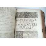 R. P. SEBASTIANI BARRADII Komentarz do Ewangelii, tomy III i IV 1609, 1612, Komentarz do Księgi Wyjścia, tom V 1627 (łac.)