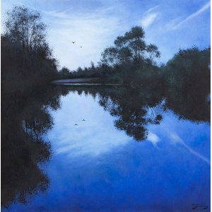Konrad Hamada (b. 1981, Krakow), Blue Evening, 2023
