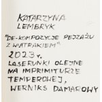 Katarzyna Lembryk (nar. 1990, Biłgoraj), De-kompozice krajiny s větrným mlýnem, 2023