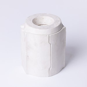 Gipsowa forma do produkcji porcelany - wazon, 2. poł. XX w.