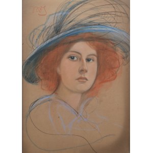 Michal Ichnowski (1857 Radom-1915 Krakow), Woman in a Hat