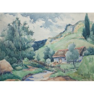 Jan Rubczak (1884 Stanisławów - 1942 Oświęcim), Pejzaż, 1925