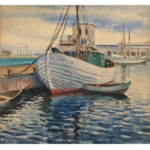Jan Gasiński (1903 Wólka Grodziska - 1967 Gdynia), Fischerboot GDY.26, 1933
