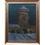 Odo Dobrowolski (1883 Chernivtsi - 1917 Kiev), Florian Gate by night, 1910