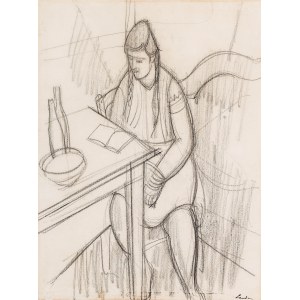 Zygmunt Landau (1898 Lodž - 1962 Tel Aviv), Žena u stolu