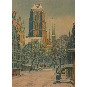 Berthold Hellingrath (1877 Elblag - 1954 Hannover), Piwna Street in Gdansk, Poland