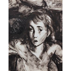 Maurycy Mędrzycki (Mendjizky Maurice) (1890 Łódź- 1951 St. Paul de Vence), Dziecko z getta, 1950