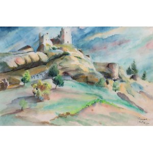 Jeanne Besnard-Fortin (1892 Dolus-le-Sec-1978 Amboise/France), Chateau Lourmarin in Provence.