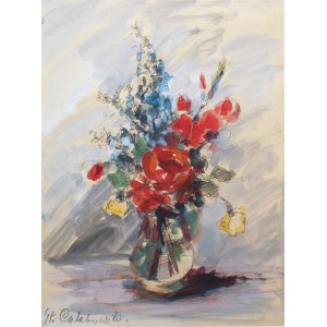 Stanisław Chlebowski (1890 Braniewo - 1969 Gdańsk), Blumen in einer Vase