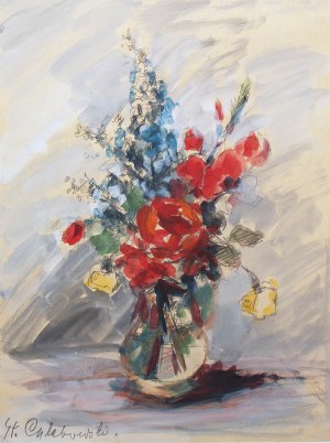 Stanisław Chlebowski (1890 Braniewo - 1969 Gdańsk), Kwiaty w wazonie