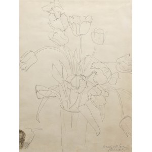 Zygmunt Menkes (1896 Lviv - 1986 Riverdale), Tulips in a Vase