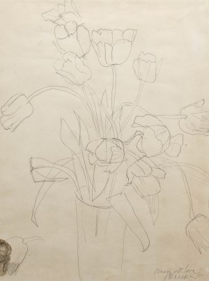 Zygmunt Menkes (1896 Lwów - 1986 Riverdale), Tulipany w wazonie
