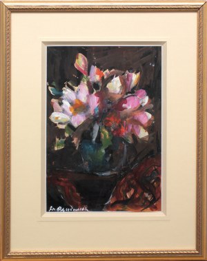 Stanisław Chlebowski (1890 Braniewo - 1969 Gdańsk), Bukiet kwiatów w wazonie