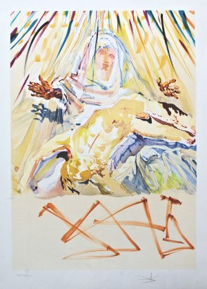 Salvador Dali (1904 Figueres/Hiszpania - 1989 tamże), Czarna Madonna, z cyklu „Witraże”, 1975