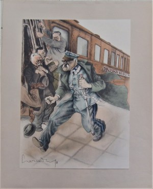 Zdzisław Czermański(1900-1970),Marszałek Piłsudski w karykaturze